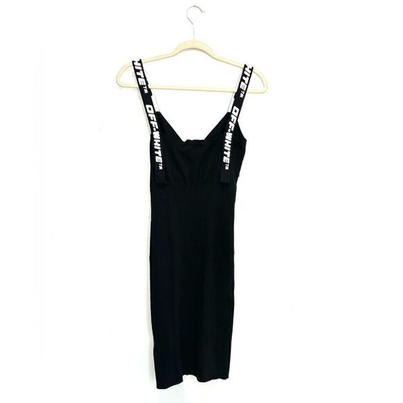 NWT Off-White Logo Strap Midi Dress - Picture 6 of 10